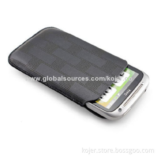 Leather Cases for iPhone 4/4S with Laser Engraving Punching Pattern Design